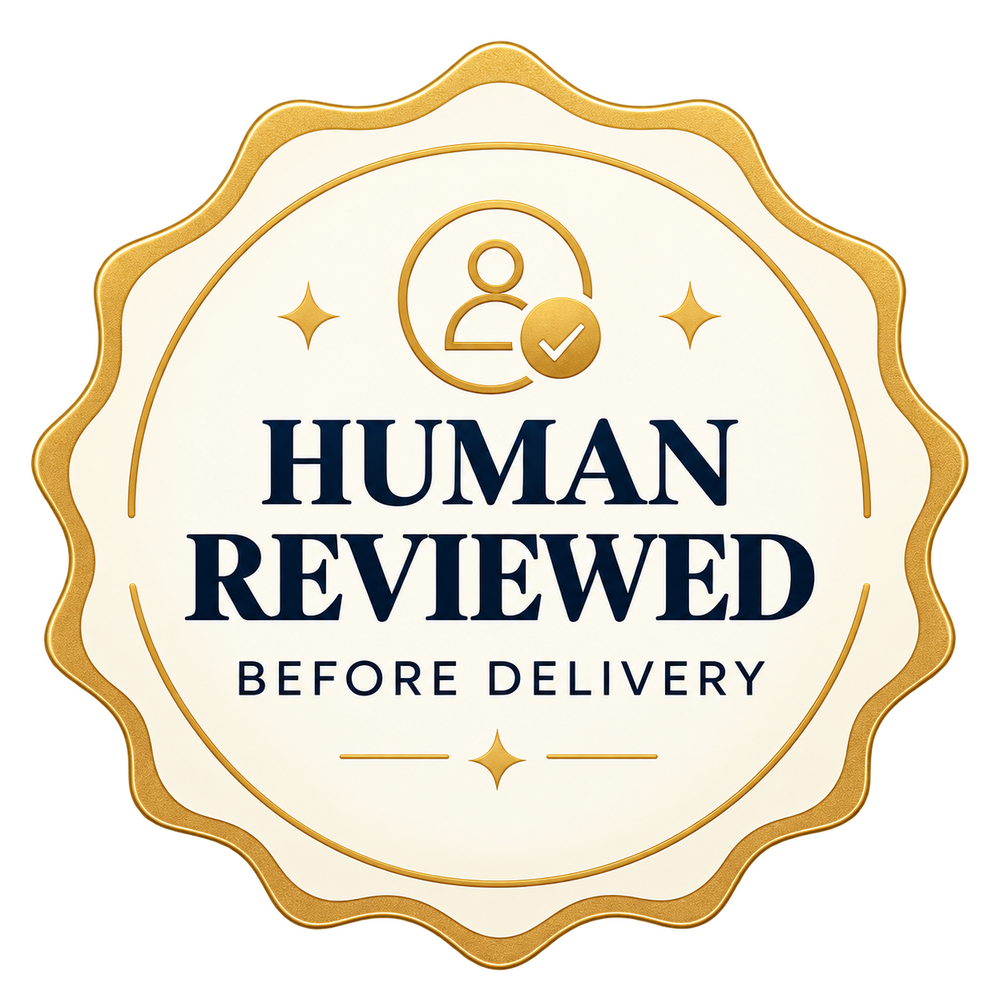 HUMANREVIEWEDBEFORE DELIVERY